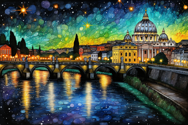 Starry Night In Rome