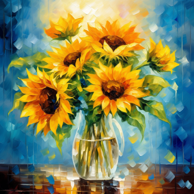 Sunflowers In A Vase