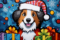 Thumbnail for Christmas Happy Australian Shepherd Pup