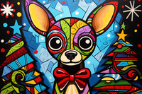 Thumbnail for Vibrant Christmas Chihuahua