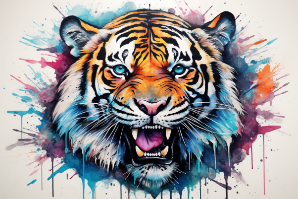 Tiger Watercolor Ignite