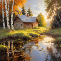 Thumbnail for Mesmerizing Birch Trees And Cabin