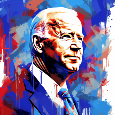 Joe Biden White Red Blue  Diamond Painting Kits