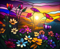 Thumbnail for Stained Glass Wildflowers And Sun