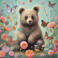 Thumbnail for Fluffy Bear And Butterflies