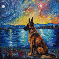 Thumbnail for Good Boy German Shepherd Watch Dog Diamond Painting Kit