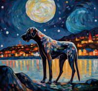 Thumbnail for Great Moon Great Dane Diamond Painting Kit