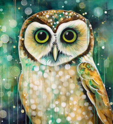 Green Eyed Owl