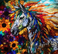 Thumbnail for Horse Of Many Colors, Stained Glass Style