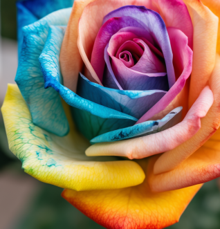 Multi Colored Rose