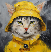 Thumbnail for Not Amused Cat In Yellow Hat