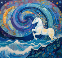 Thumbnail for Rainbow Horse And Crashing Waves