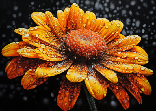 Raindrops On A Daisy