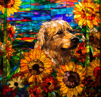 Thumbnail for Stained Glass Golden Retriever