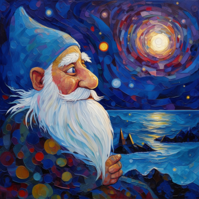 Stargazing Gnome Diamond Painting Kit