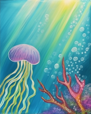 Sunshine Jellyfish Diamond Painting Kit