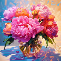 Thumbnail for Vibrant Peonies In Bloom