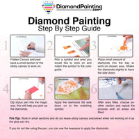 Thumbnail for White Horse Jumping In Waves Diamond Painting Kit