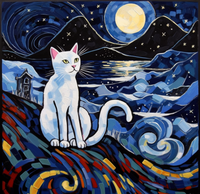 Thumbnail for White Kitty Night Sky
