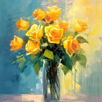 Thumbnail for Yellow Roses In A Vase