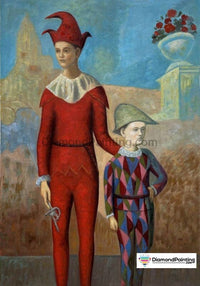 Thumbnail for Acrobat and Young Harlequin Pablo Picasso Diamond Art Free Diamond Painting 