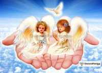Thumbnail for Angels at Hand Free Diamond Painting 