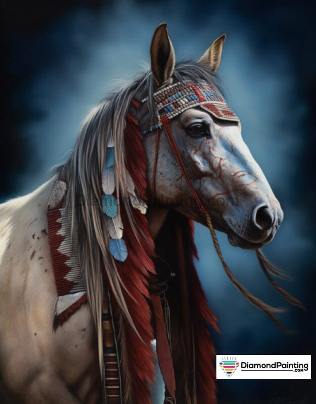 Battle Horse Free Diamond Painting 