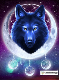 Thumbnail for Black Wolf Dreams Free Diamond Painting 