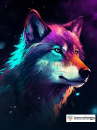 Thumbnail for Blue Eye Wolf Free Diamond Painting 