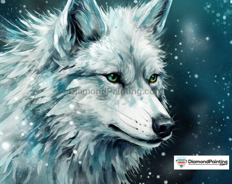 Blue Wolf Free Diamond Painting 