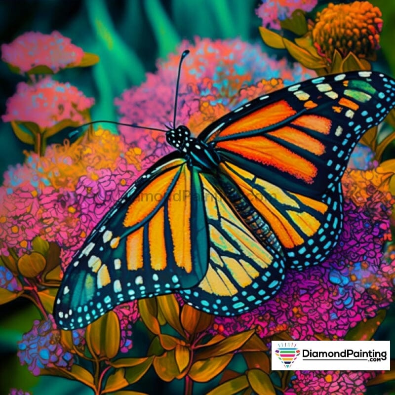 Butterfly in the Garden Free Diamond Painting 