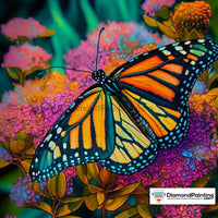 Thumbnail for Butterfly in the Garden Free Diamond Painting 