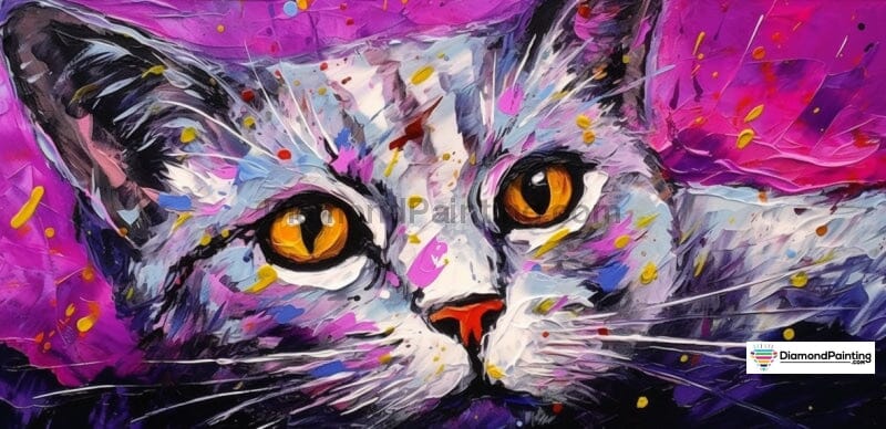 Cat Pop Art Free Diamond Painting 