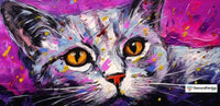 Thumbnail for Cat Pop Art Free Diamond Painting 