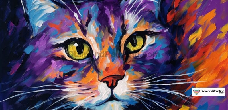 Cat Watercolor Free Diamond Painting 