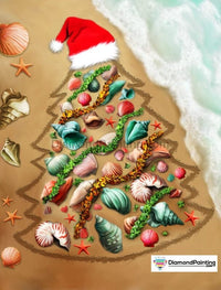 Thumbnail for Christmas at the Beach Diamond Painting Kit Free Diamond Painting 