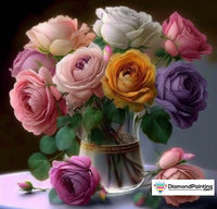 Thumbnail for Colorful Roses Free Diamond Painting 