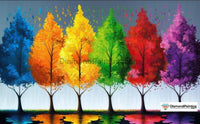 Thumbnail for Colorful Trees Diamond Painting 