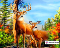Thumbnail for Deer in the Forest 5D Diamond Art Kit Free Diamond Painting 