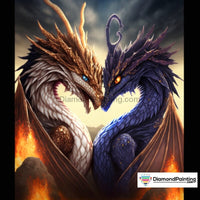Thumbnail for Dragon Passion Diamond Painting 