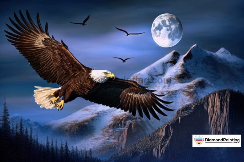 Eagle Moon Free Diamond Painting 