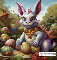Thumbnail for Easter Baby Dragon Free Diamond Painting 
