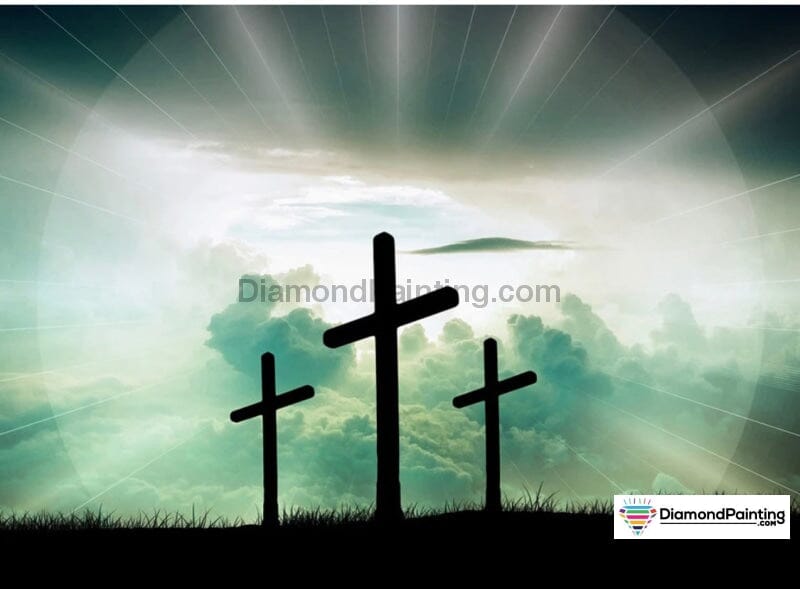 Easter He Is Risen Diamond Painting Kit Free Diamond Painting 