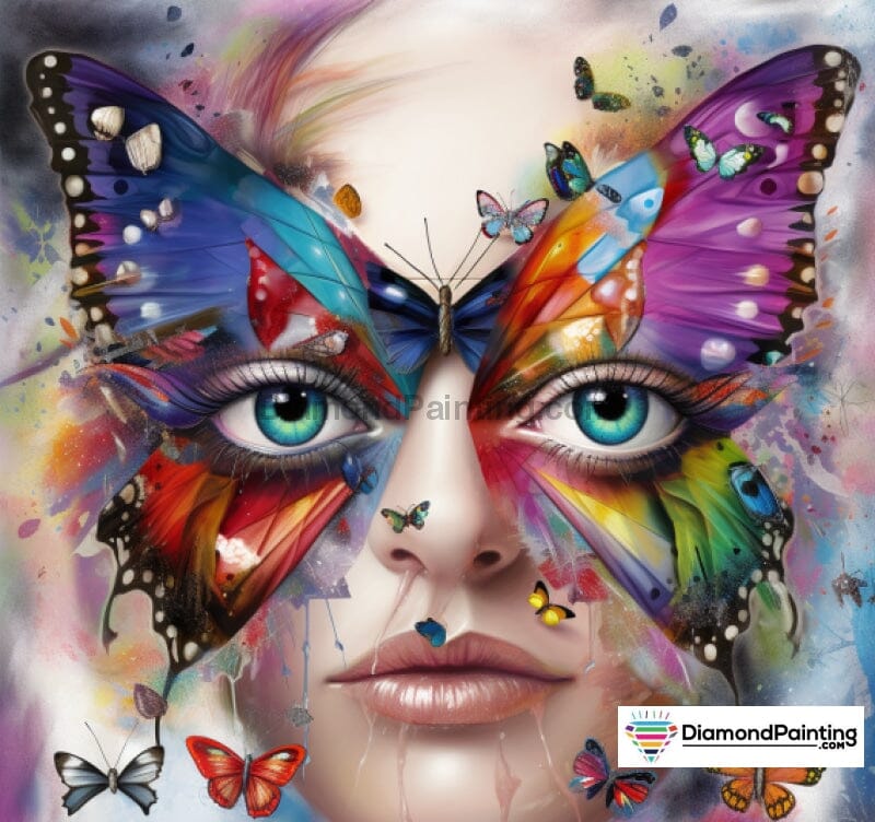 Face Of The Butterfly Diamond Painting 