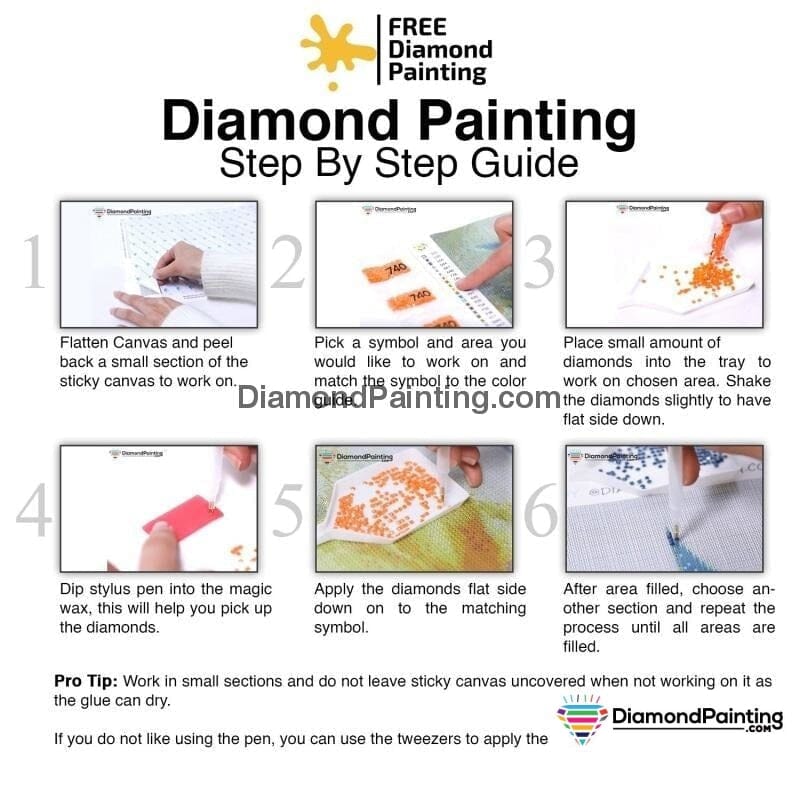 Flowery Head Diamond Painting Kit Free Diamond Painting 