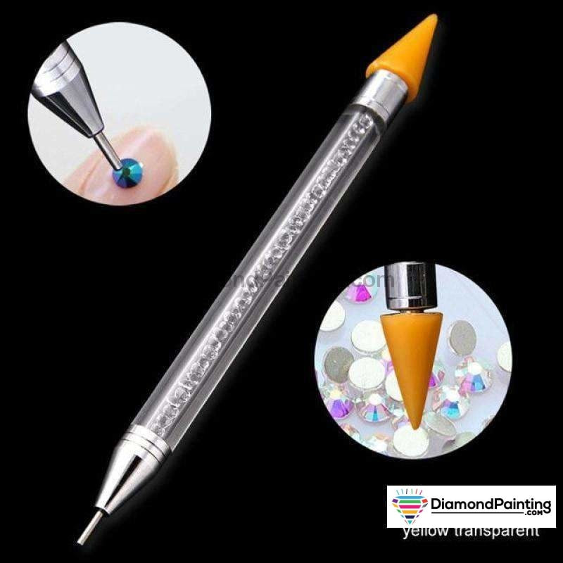 FREE Dual Sided Premium Ultra Diamond Painting Pens Free Diamond Painting yellow transparent 