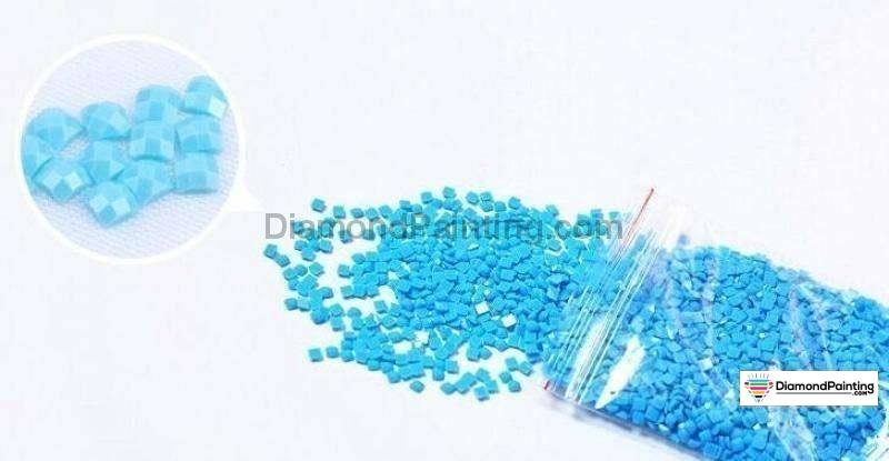 DMC 932 SQUARE 5D Diamond Painting Drills Beads DMC 932 Light Antique Blue  Loose Bulk 