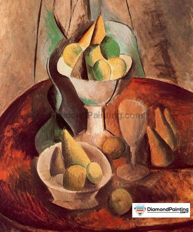 Fruit in a Vase by Picasso Free Diamond Painting 