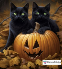 Thumbnail for Halloween Cats Free Diamond Painting 