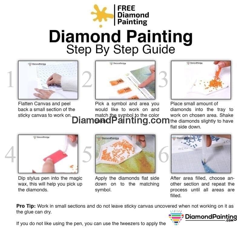 Happy Elephant Diamond Painting Kit Free Diamond Painting 